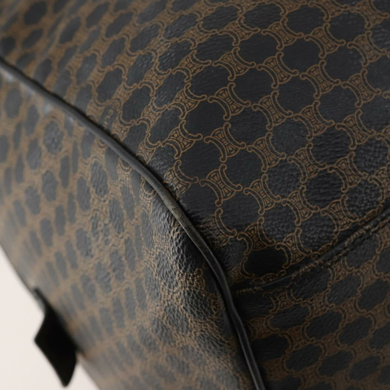 【日本直送】CELINE Macadam帆布波士頓包 PVC皮革 黑色金色 Auth mr2048A-12