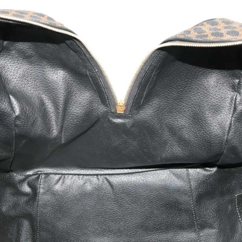 【日本直送】CELINE Macadam帆布波士頓包 PVC皮革 黑色金色 Auth mr2048A-18