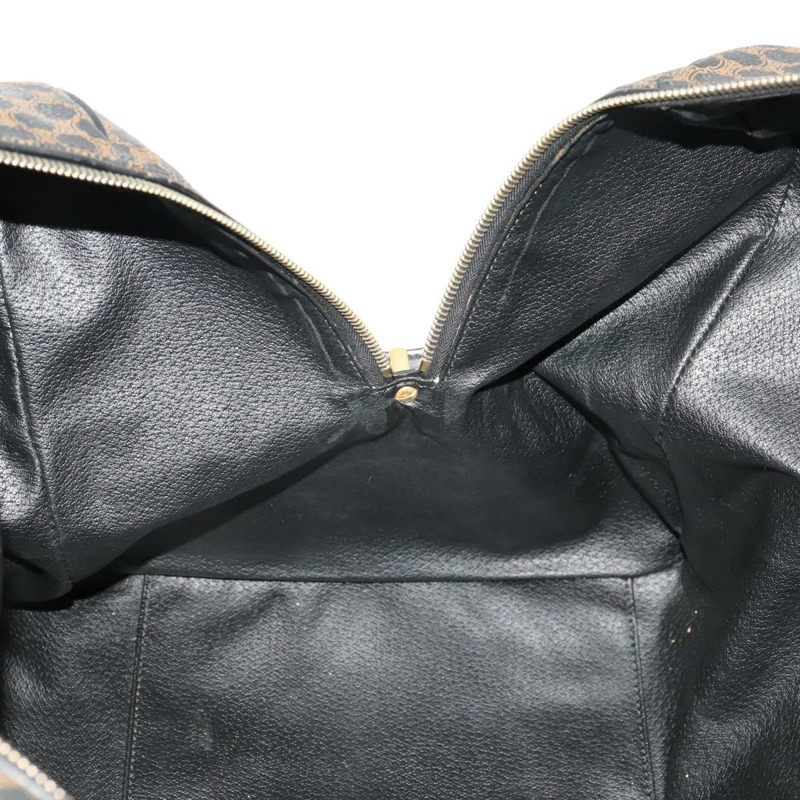 【日本直送】CELINE Macadam帆布波士頓包 PVC皮革 黑色金色 Auth mr2048A-19