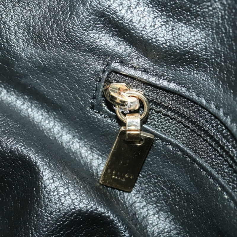 【日本直送】CELINE Macadam帆布波士頓包 PVC皮革 黑色金色 Auth mr2048A-21