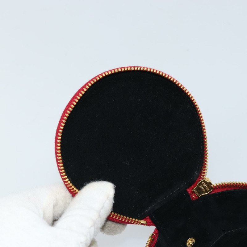 【日本直送】香奈兒 COCO 標誌珠寶盒 漆皮 紅色金色 CC Auth LNZ684V-12