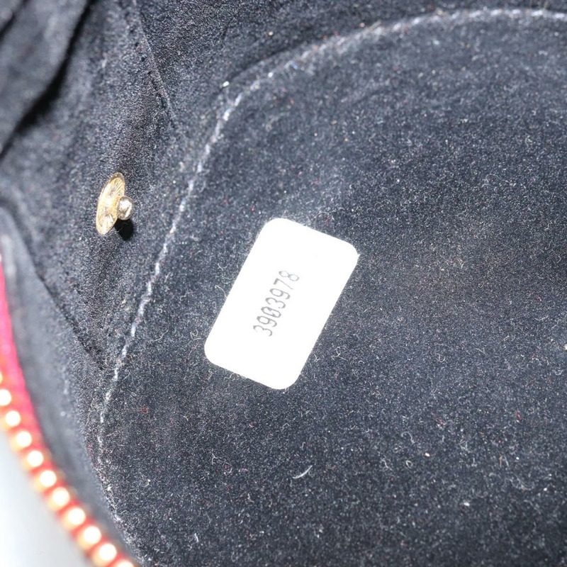 【日本直送】香奈兒 COCO 標誌珠寶盒 漆皮 紅色金色 CC Auth LNZ684V-16