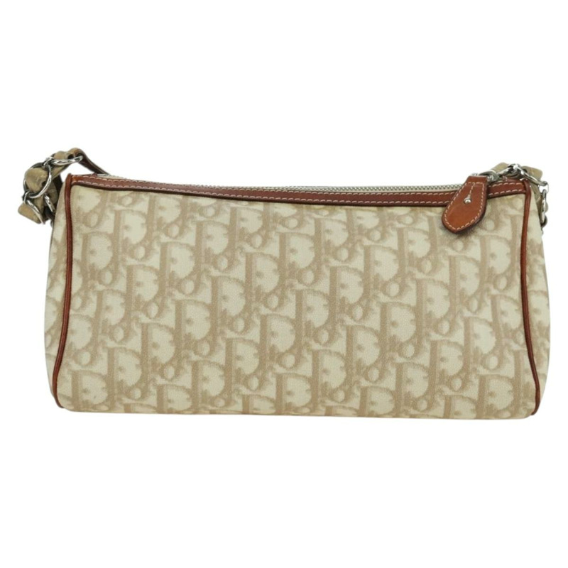 【日本直送】Christian Dior Trotter帆布浪漫手袋 PVC象牙銀色 正品 LNZ758SAV-2