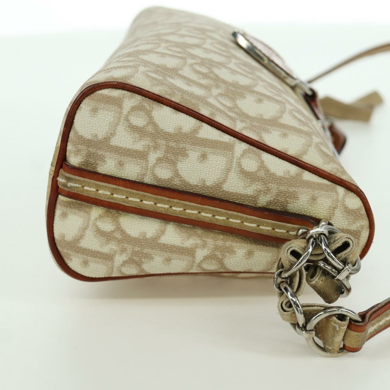 【日本直送】Christian Dior Trotter帆布浪漫手袋 PVC象牙銀色 正品 LNZ758SAV-4