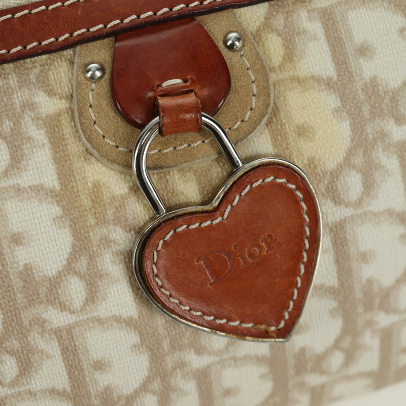 【日本直送】Christian Dior Trotter帆布浪漫手袋 PVC象牙銀色 正品 LNZ758SAV-15