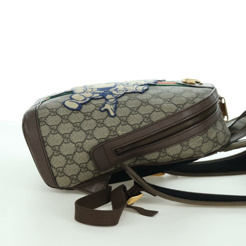 【日本直送】GUCCI GUCCI x Disney GG Supreme Web Sherry Line PVC 米色 552884 Auth LNZ826M-5