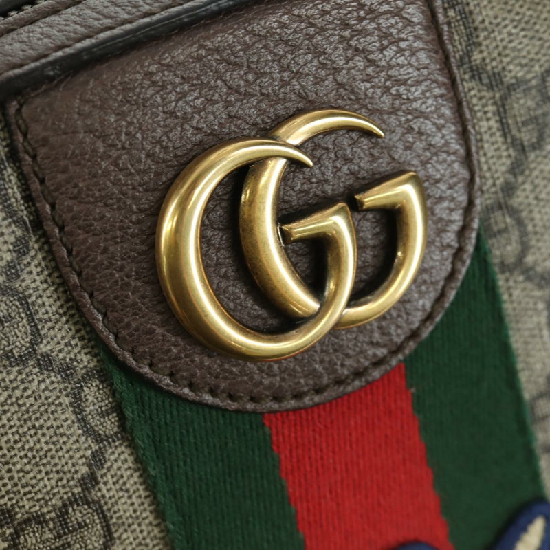 【日本直送】GUCCI GUCCI x Disney GG Supreme Web Sherry Line PVC 米色 552884 Auth LNZ826M-17