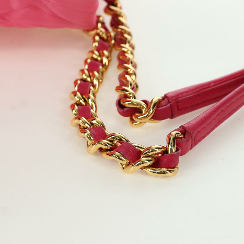 【日本直送】PRADA 鏈條托特包 尼龍 金粉色 正品 am10964V-8