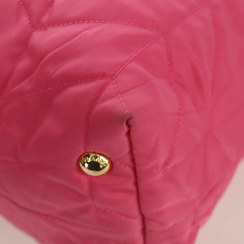 【日本直送】PRADA 鏈條托特包 尼龍 金粉色 正品 am10964V-11