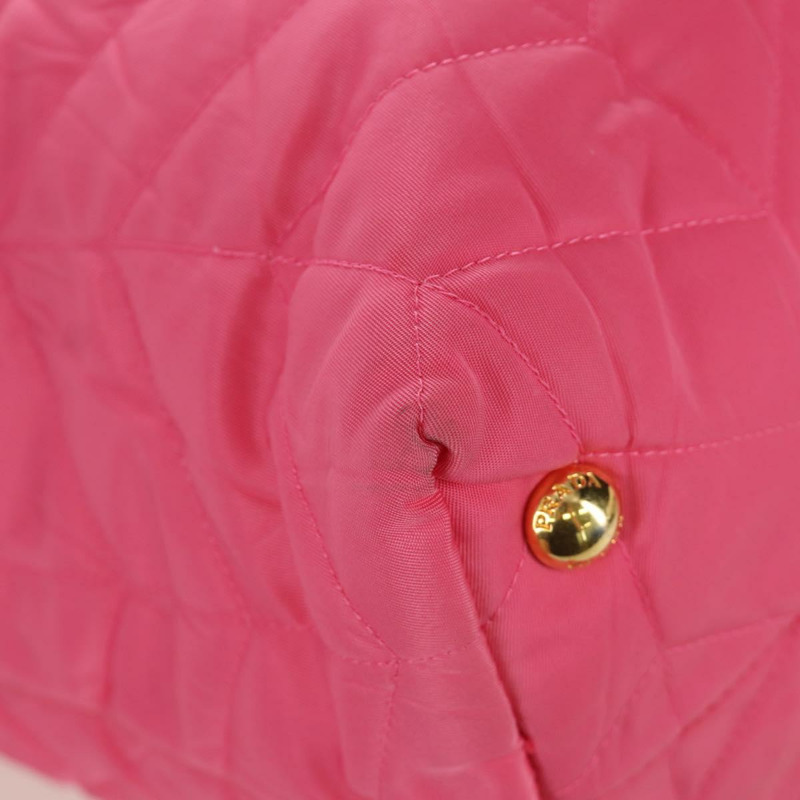 【日本直送】PRADA 鏈條托特包 尼龍 金粉色 正品 am10964V-12