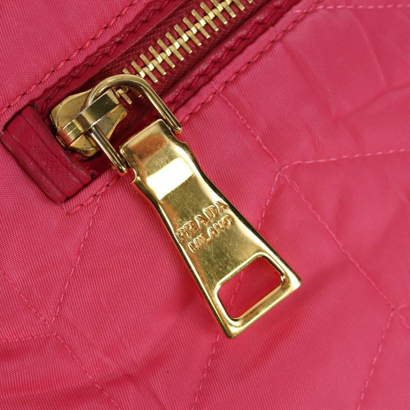 【日本直送】PRADA 鏈條托特包 尼龍 金粉色 正品 am10964V-15