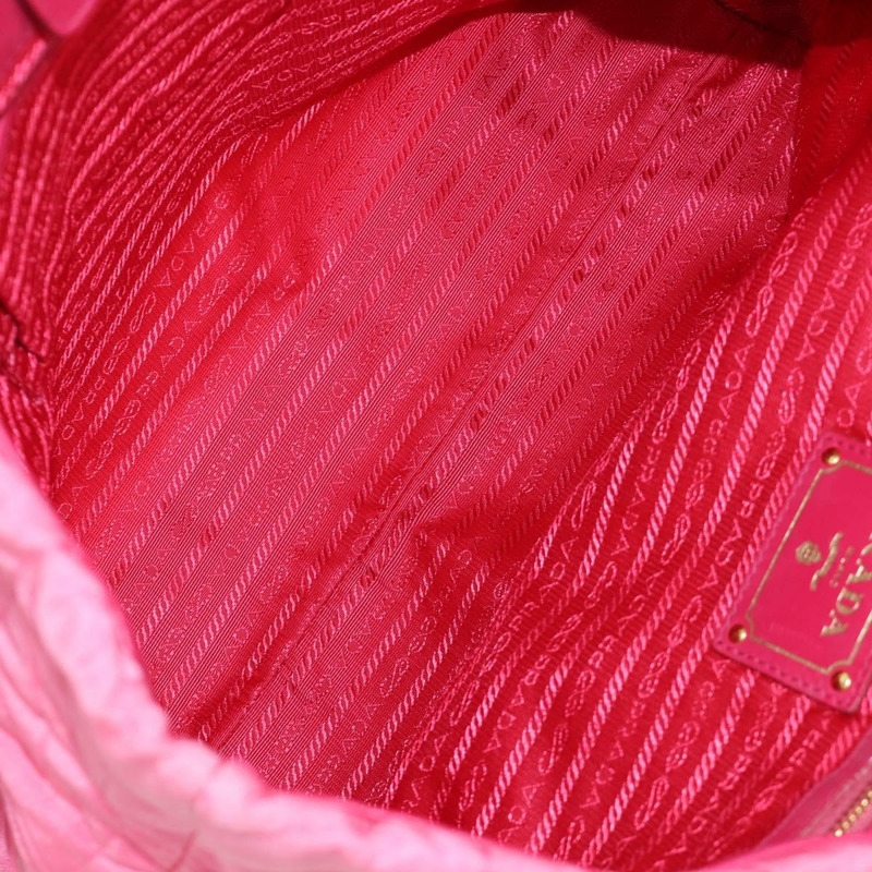 【日本直送】PRADA 鏈條托特包 尼龍 金粉色 正品 am10964V-19