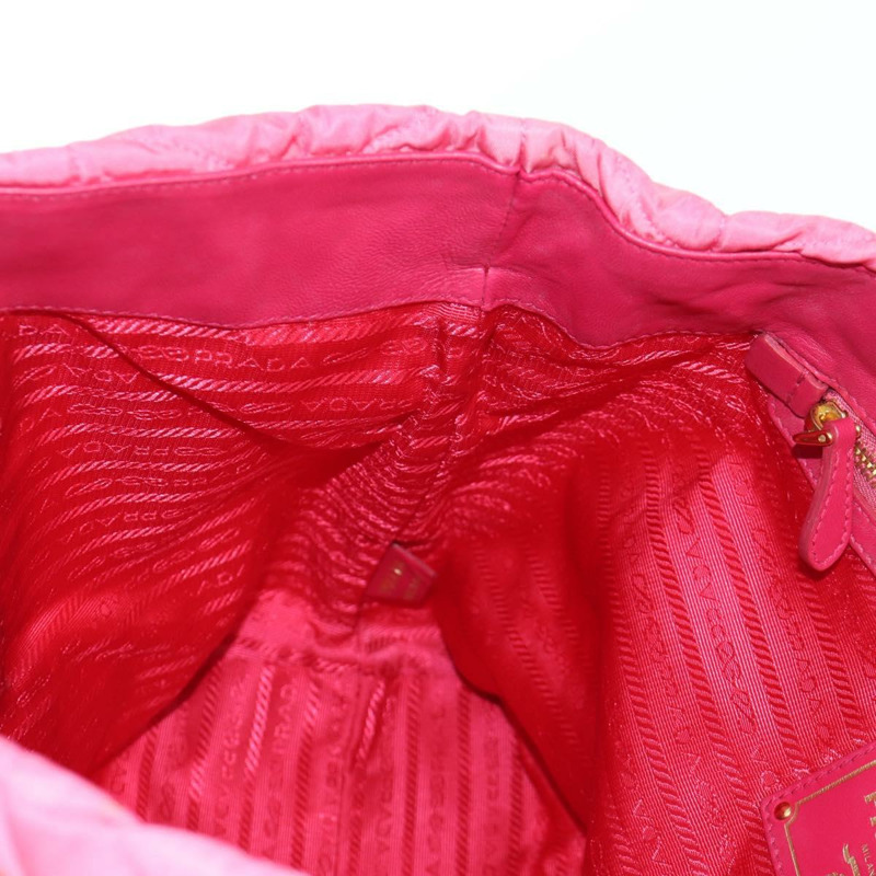 【日本直送】PRADA 鏈條托特包 尼龍 金粉色 正品 am10964V-20