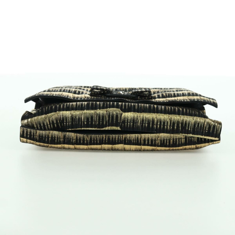 【日本直送】Salvatore Ferragamo Vala 鏈條單肩包 皮革 黑色 金色 正品 am11001V-8