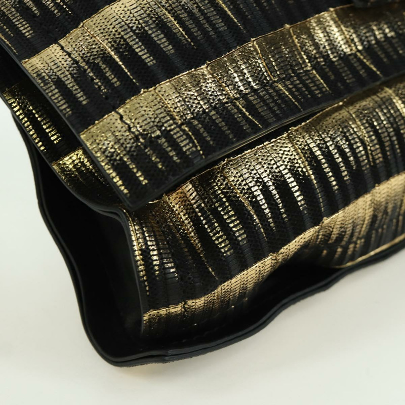 【日本直送】Salvatore Ferragamo Vala 鏈條單肩包 皮革 黑色 金色 正品 am11001V-9