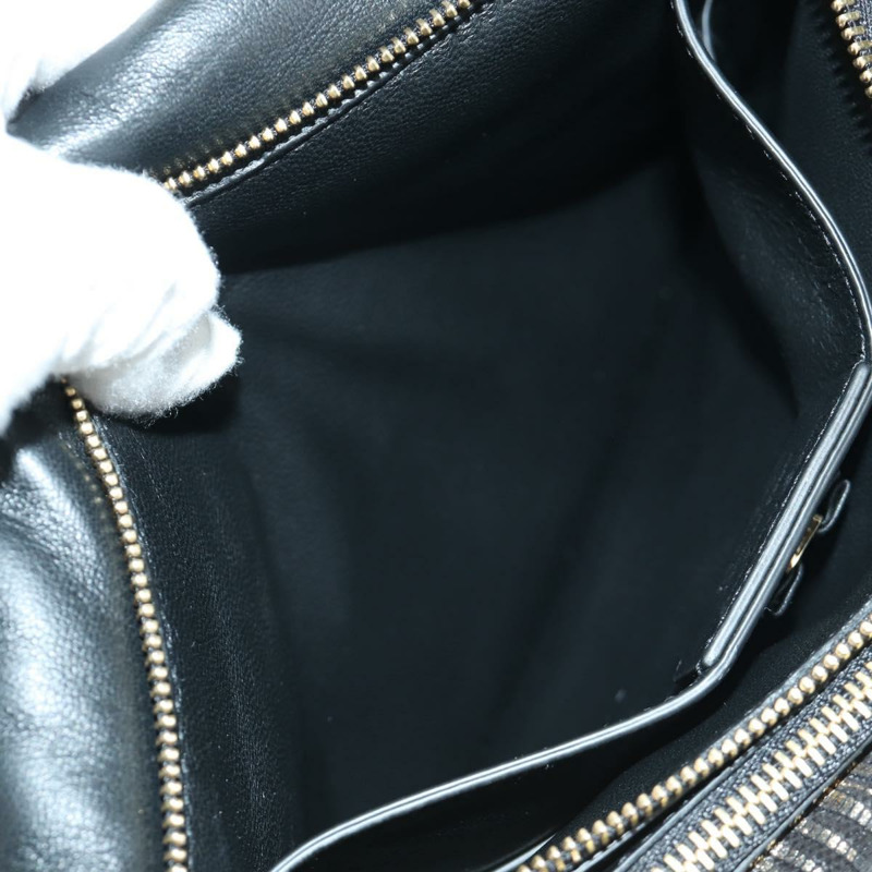 【日本直送】Salvatore Ferragamo Vala 鏈條單肩包 皮革 黑色 金色 正品 am11001V-21