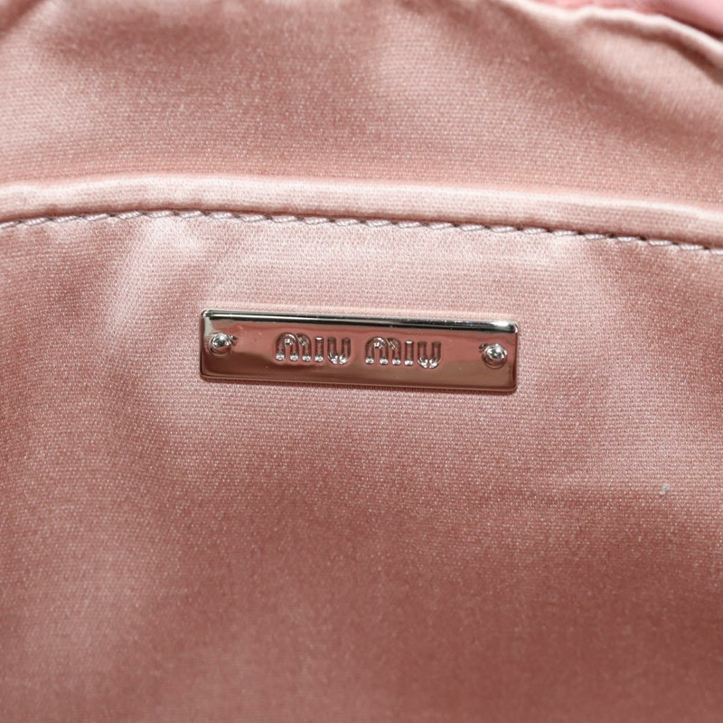【日本直送】Miu Miu 鏈條單肩包 粉紅銀色毛絨款 正品 ARZ527M-16