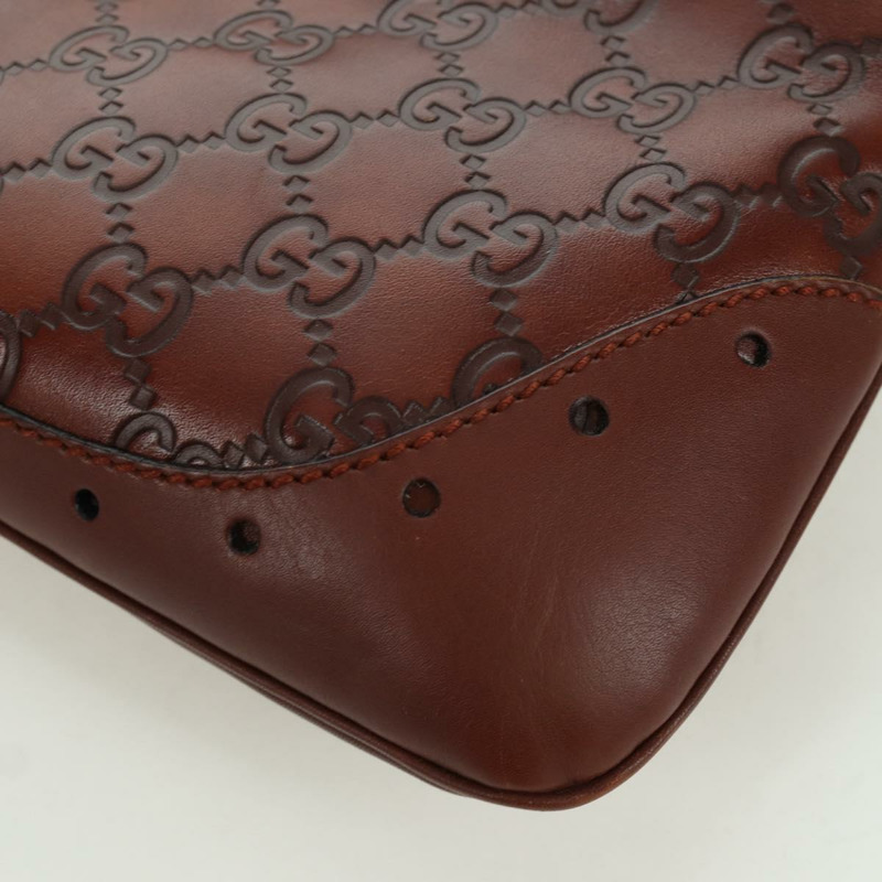 【日本直送】GUCCI GG帆布Guccissima單肩包 皮革 棕色 金色 145778 正品 ARZ576SAV-11