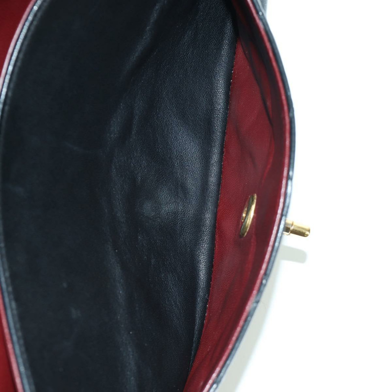 【日本直送】香奈兒 Matelasse 25 雙蓋鏈條包 羊皮 金色 黑色 CC Auth ARZ719SAV-25