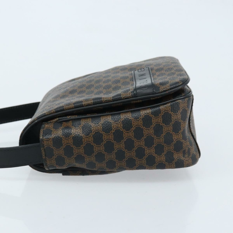 【日本直送】CELINE Macadam帆布肩背包 PVC皮革 黑色金色 正品 ARZ679A-4