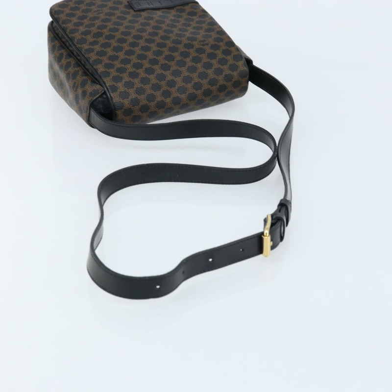 【日本直送】CELINE Macadam帆布肩背包 PVC皮革 黑色金色 正品 ARZ679A-6