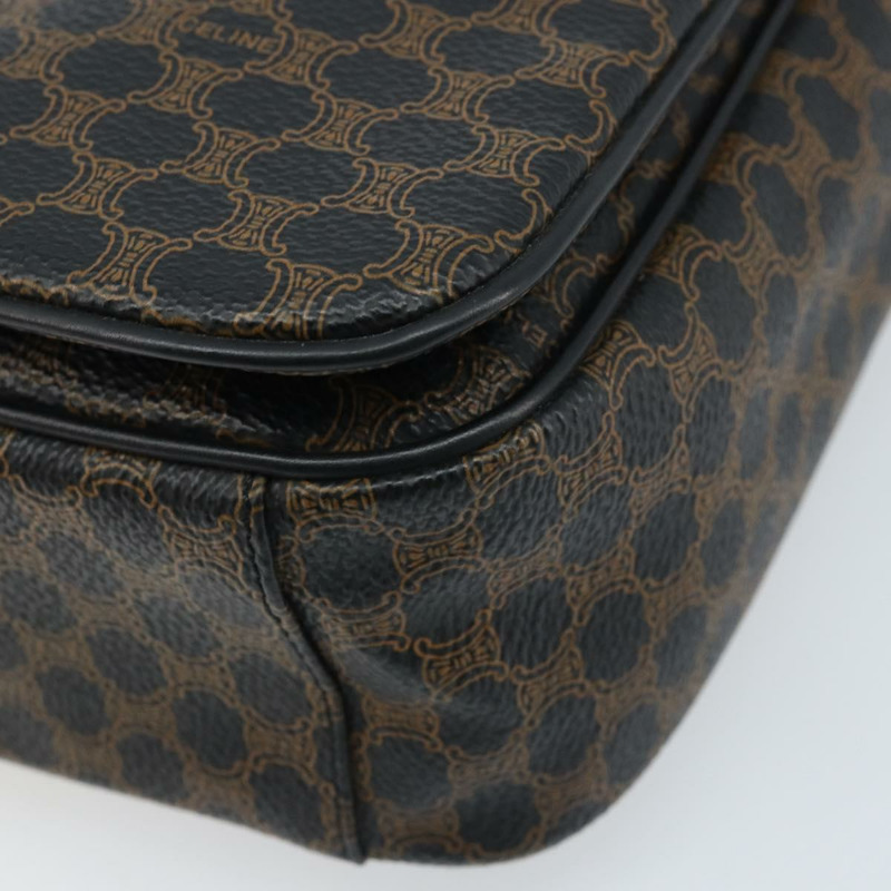 【日本直送】CELINE Macadam帆布肩背包 PVC皮革 黑色金色 正品 ARZ679A-9