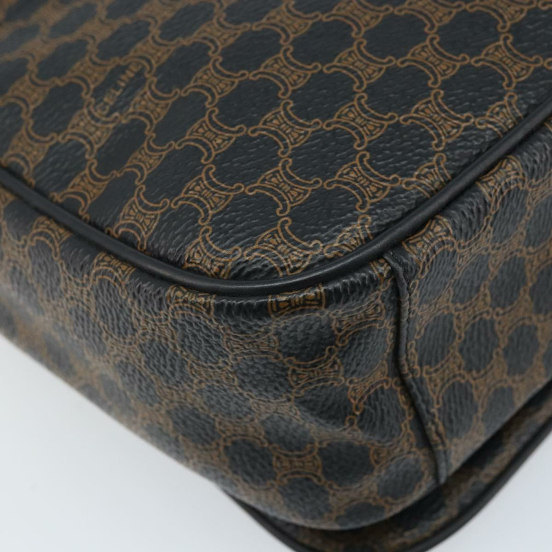 【日本直送】CELINE Macadam帆布肩背包 PVC皮革 黑色金色 正品 ARZ679A-12