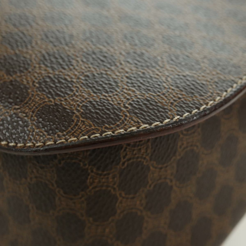 【日本直送】CELINE Macadam帆布肩背包 PVC皮革 棕色 金色 正品 ep13824A-13