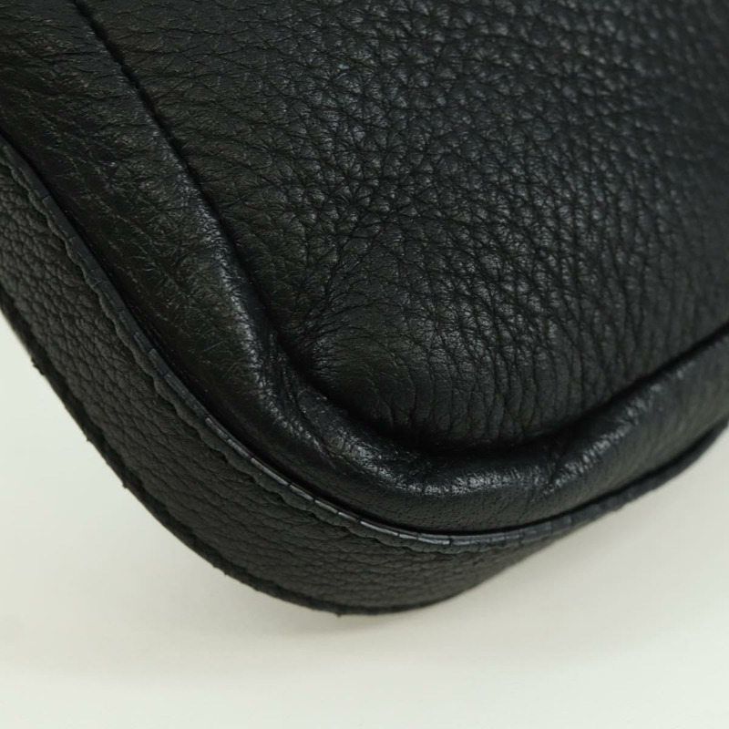 【日本直送】GUCCI 竹節鏈條單肩包 皮革 黑色 金色 235320 正品 ARZ586SAV-9