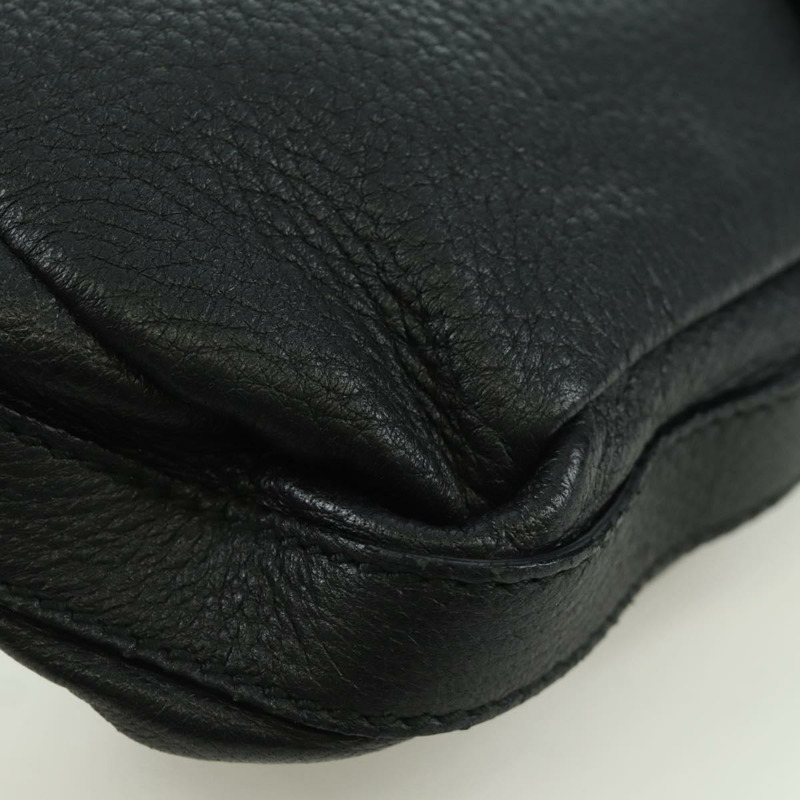 【日本直送】GUCCI 竹節鏈條單肩包 皮革 黑色 金色 235320 正品 ARZ586SAV-11