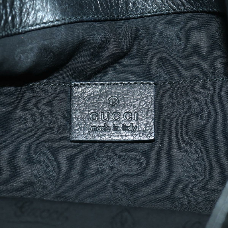 【日本直送】GUCCI 竹節鏈條單肩包 皮革 黑色 金色 235320 正品 ARZ586SAV-16