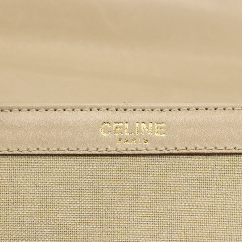 【日本直送】CELINE 手提包 帆布 米色 金色 正品 ARZ699A-14