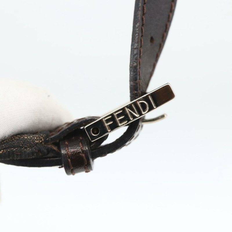 【日本直送】FENDI Zucca帆布Mamma Baguette單肩包 棕色/黑色 正品 gh2021A-13