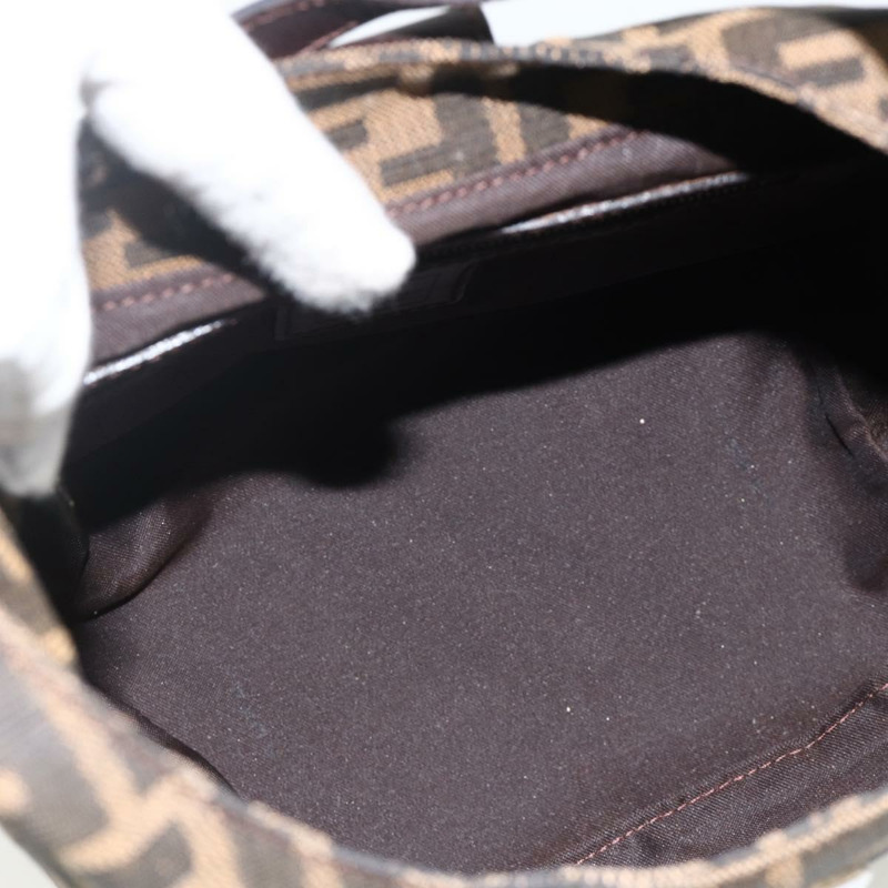 【日本直送】FENDI Zucca帆布Mamma Baguette單肩包 棕色/黑色 正品 gh2021A-15