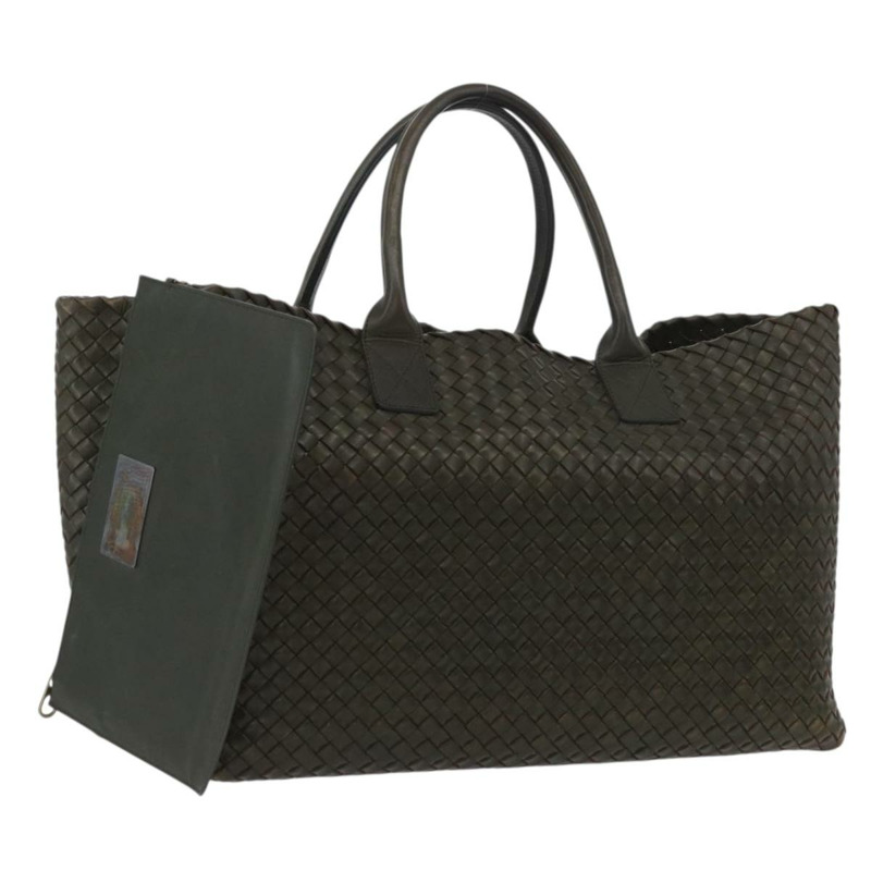 【日本直送】BOTTEGA VENETA INTRECCIATO Cabas GM 包 皮革 卡其色 113129 正品 am11061V-0