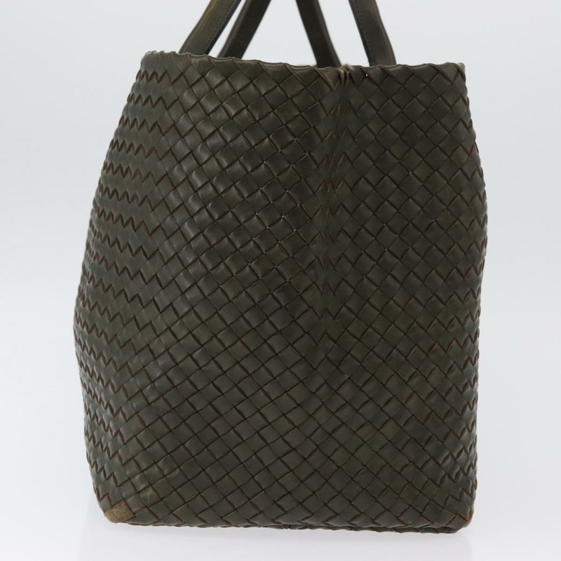 【日本直送】BOTTEGA VENETA INTRECCIATO Cabas GM 包 皮革 卡其色 113129 正品 am11061V-4