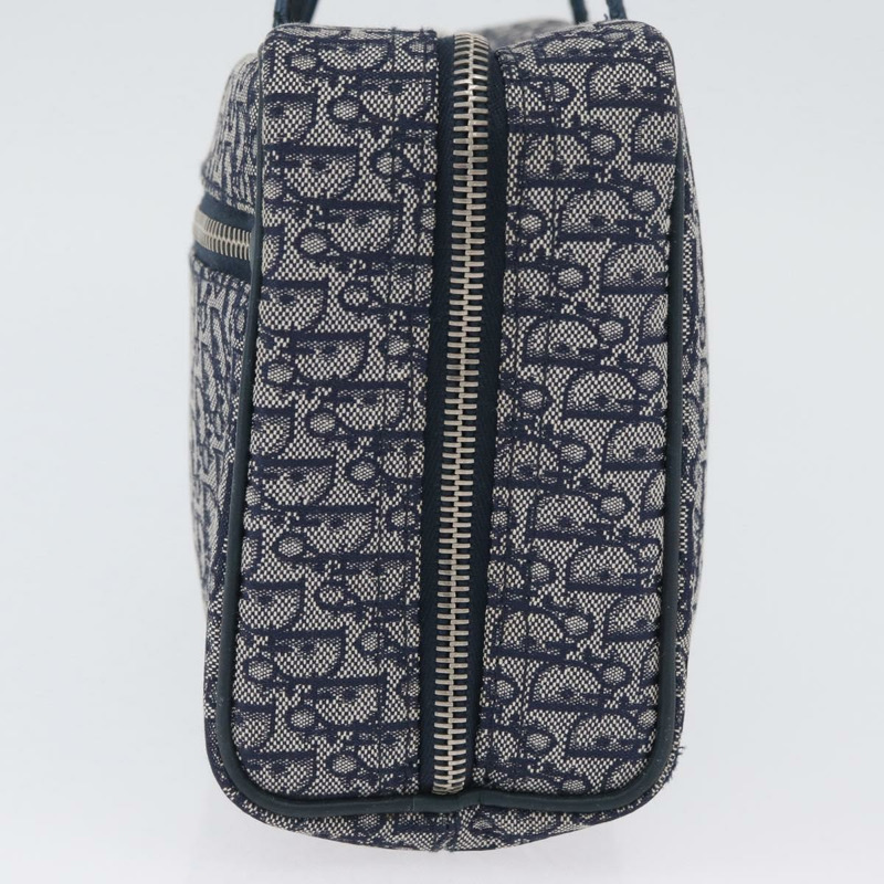 【日本直送】Christian Dior Trotter帆布手提包 海軍藍 銀色 正品 174460A-3