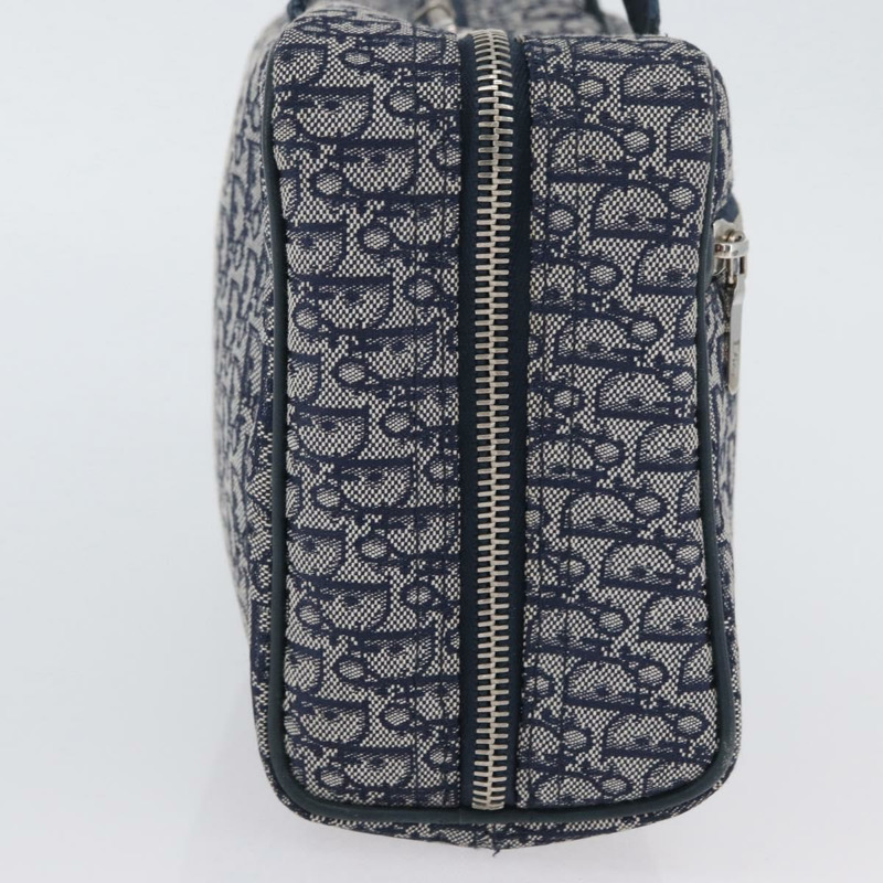【日本直送】Christian Dior Trotter帆布手提包 海軍藍 銀色 正品 174460A-4