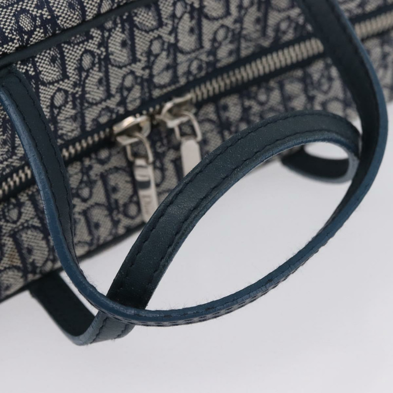 【日本直送】Christian Dior Trotter帆布手提包 海軍藍 銀色 正品 174460A-6