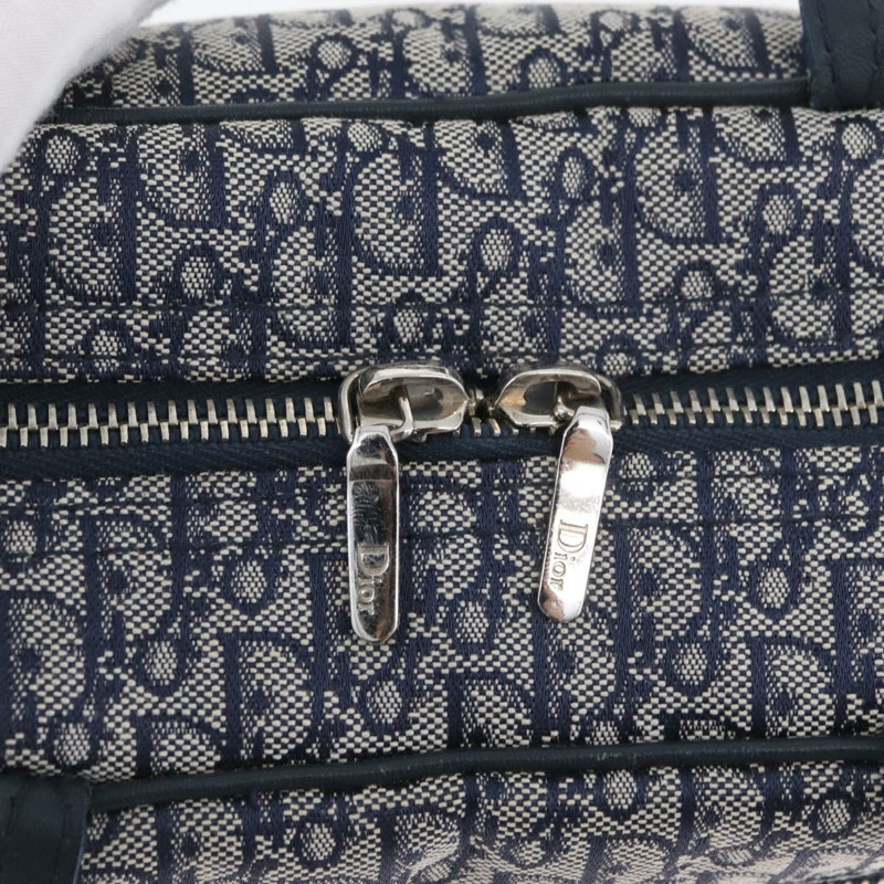 【日本直送】Christian Dior Trotter帆布手提包 海軍藍 銀色 正品 174460A-13
