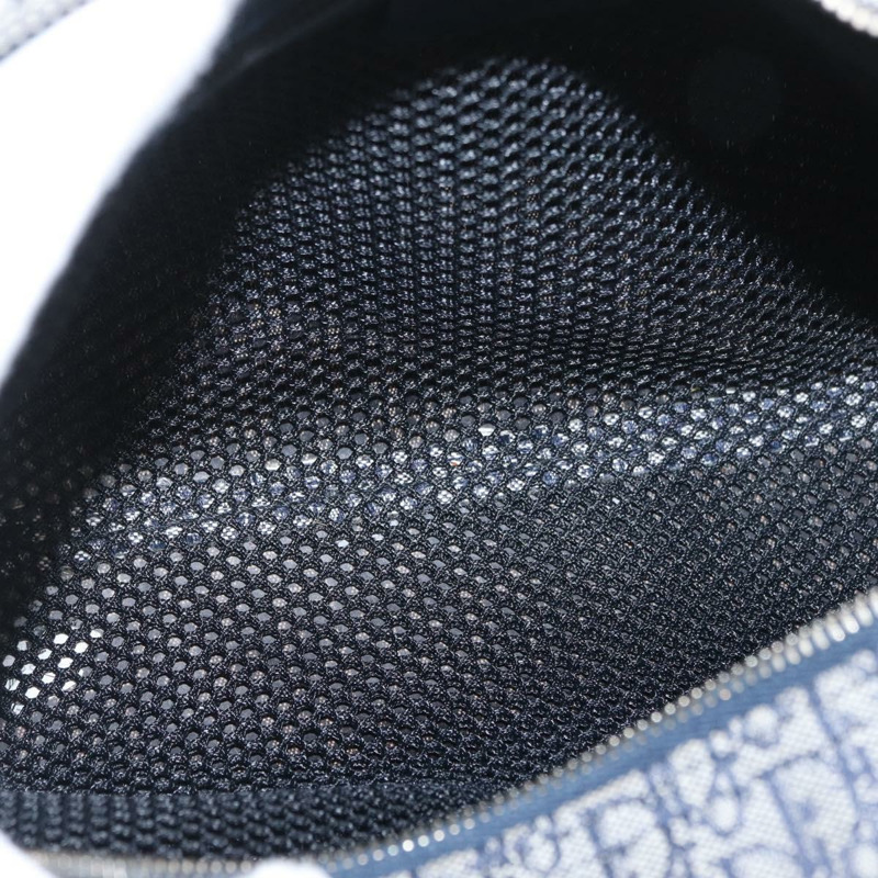 【日本直送】Christian Dior Trotter帆布手提包 海軍藍 銀色 正品 174460A-16