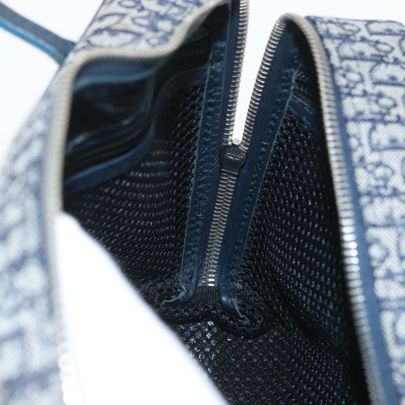 【日本直送】Christian Dior Trotter帆布手提包 海軍藍 銀色 正品 174460A-17