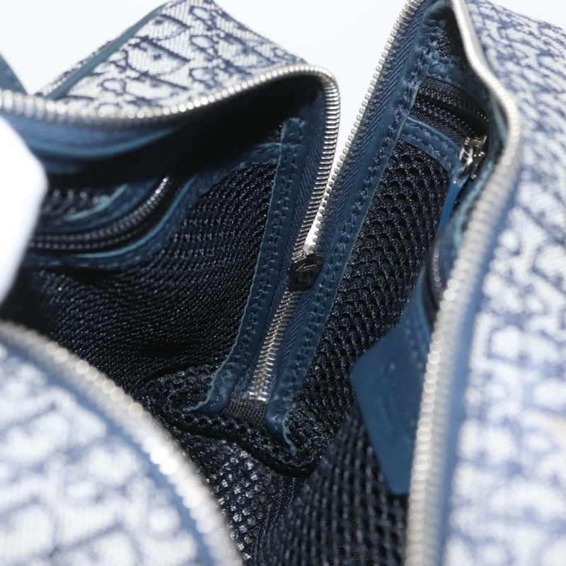 【日本直送】Christian Dior Trotter帆布手提包 海軍藍 銀色 正品 174460A-18