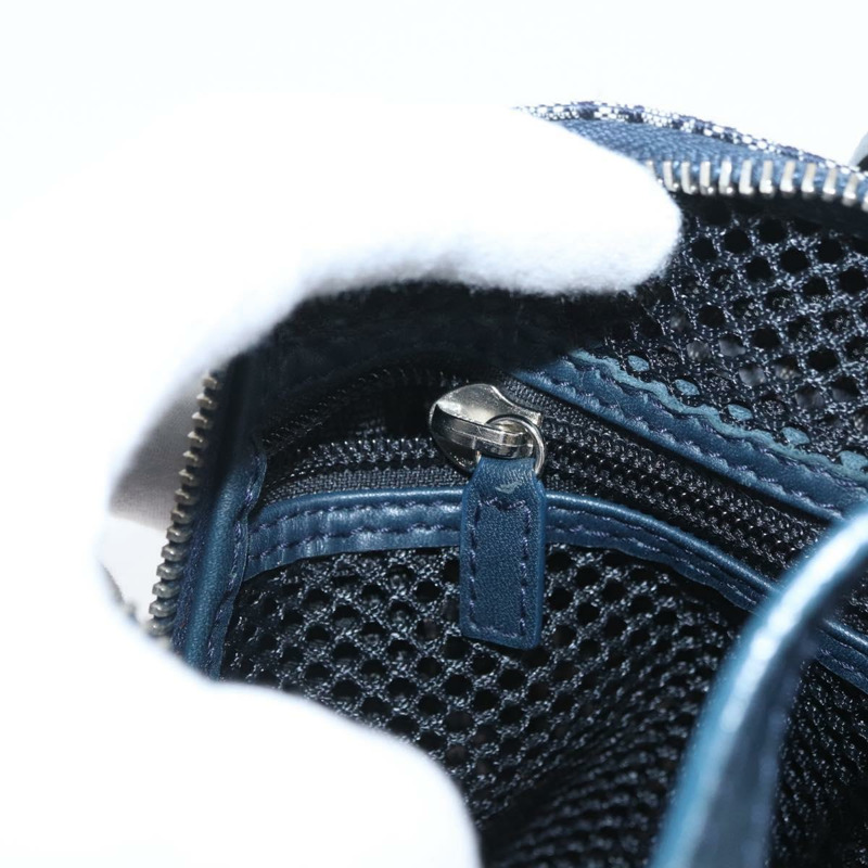 【日本直送】Christian Dior Trotter帆布手提包 海軍藍 銀色 正品 174460A-19