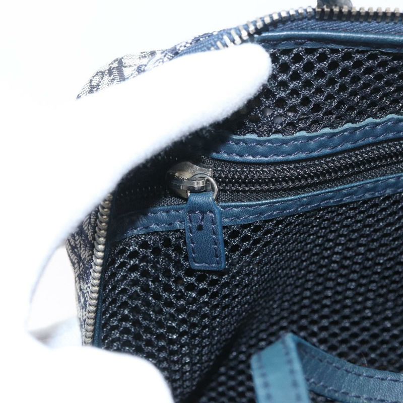 【日本直送】Christian Dior Trotter帆布手提包 海軍藍 銀色 正品 174460A-21