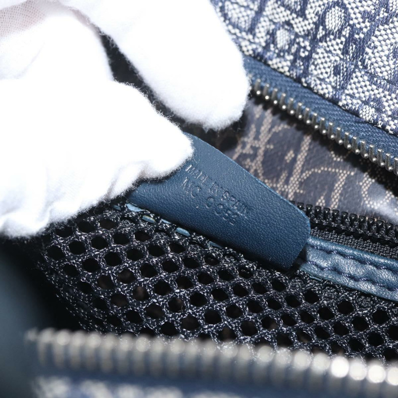 【日本直送】Christian Dior Trotter帆布手提包 海軍藍 銀色 正品 174460A-23