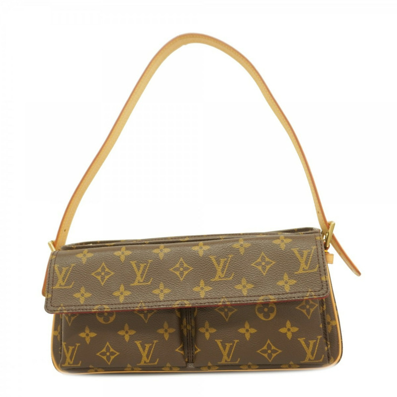 路易威登 Monogram Vivacite MM 女士單肩包 M51164 棕色-0