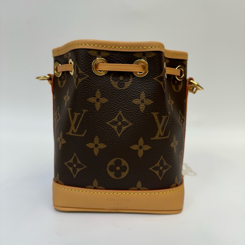 LV 原花nano noe 斜背水桶包-3