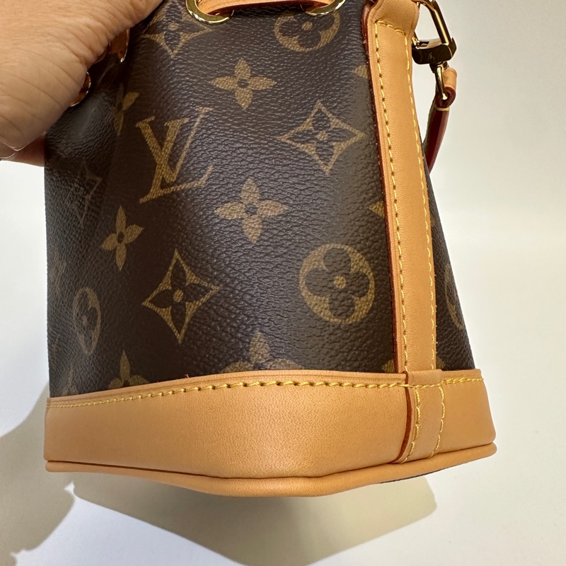 LV 原花nano noe 斜背水桶包-6