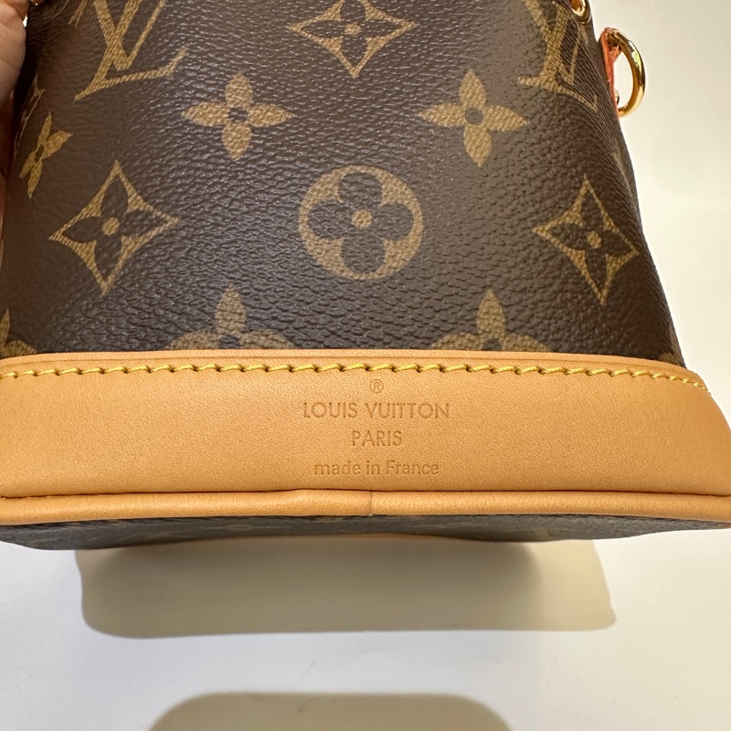 LV 原花nano noe 斜背水桶包-7